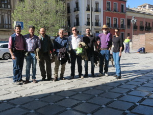 2017-03-31 Celia, Juan Hueto, Fran, Juan Raya, Narciso, Miguel, Antonio Castillo y Antonio Martín