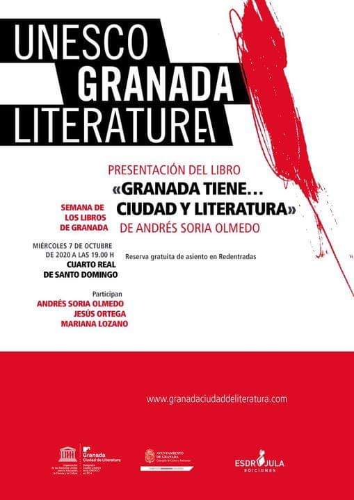 Presentación del libro ‘Granada tiene… ciudad y literatura’, de Andrés Soria