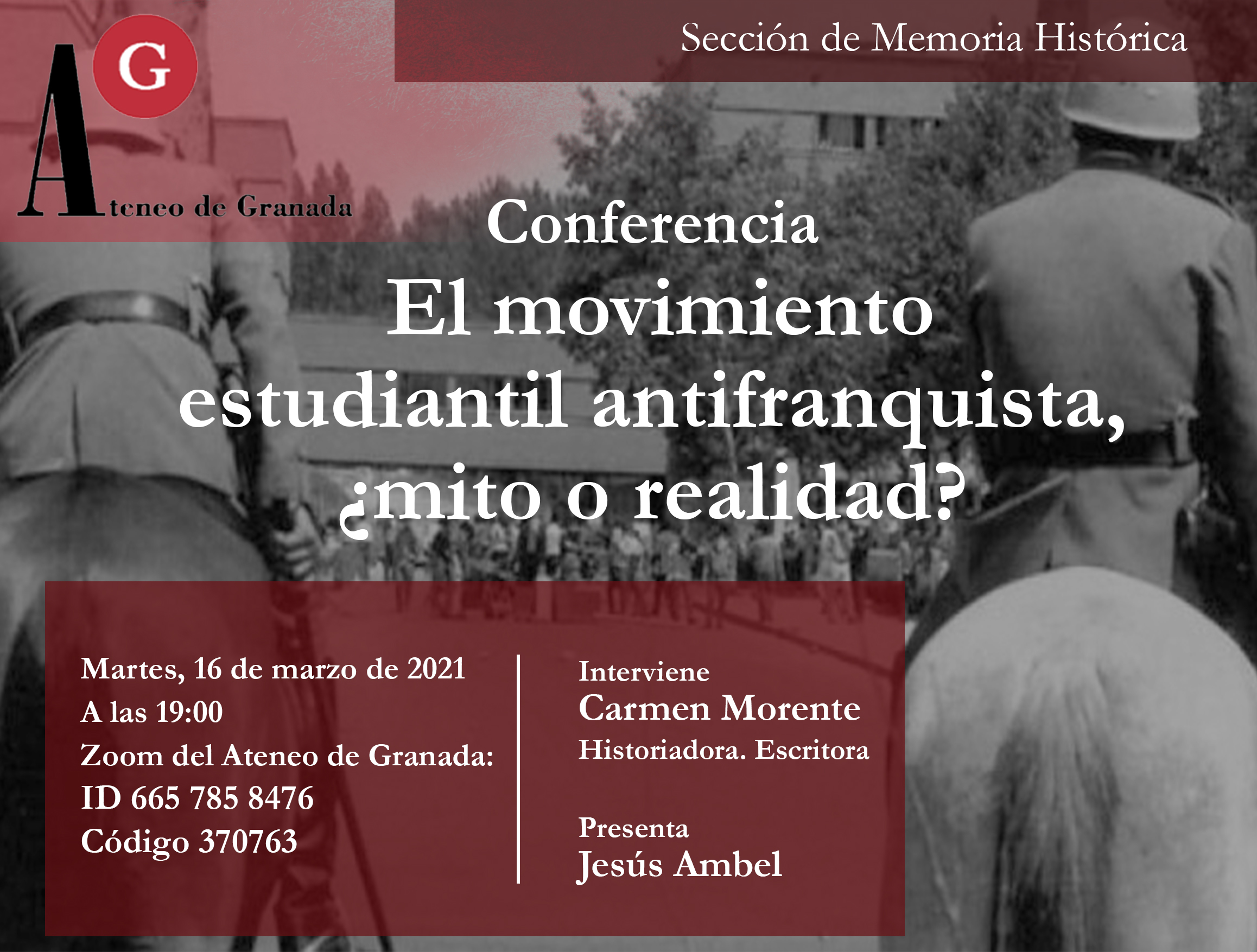 Conferencia El Ateneo | El movimiento estudiantil antifranquista, ¿mito o realidad?