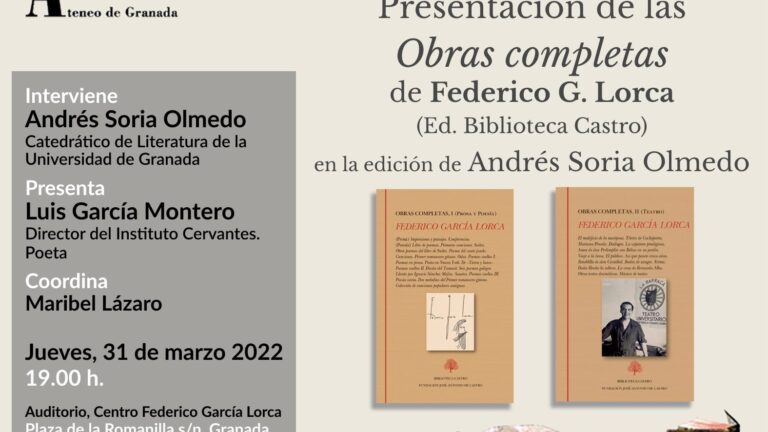 Ver Presentación de Las Obras Completas de Federico García Lorca (Ed. Biblioteca Castro)