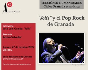 Ver CONFERENCIA | "Jolís" y el pop rock de Granada