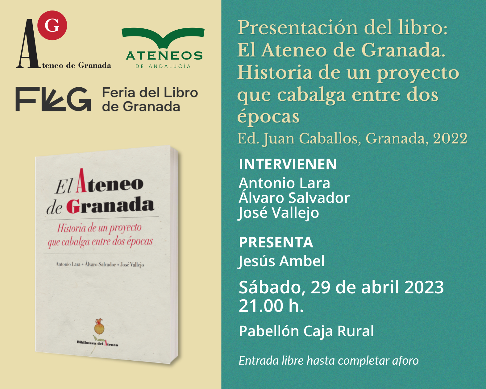 Presentacion del libro El Ateneo de Granada