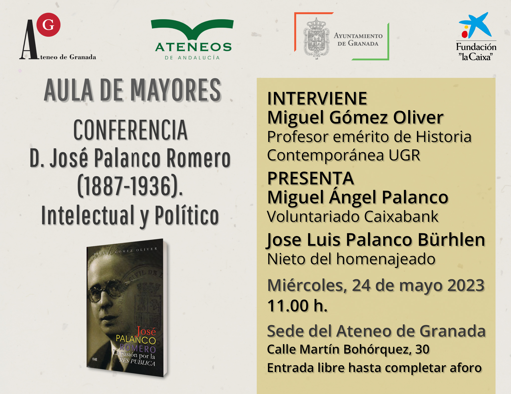 Conferencia | D. José Palanco Romero (1887-1936)