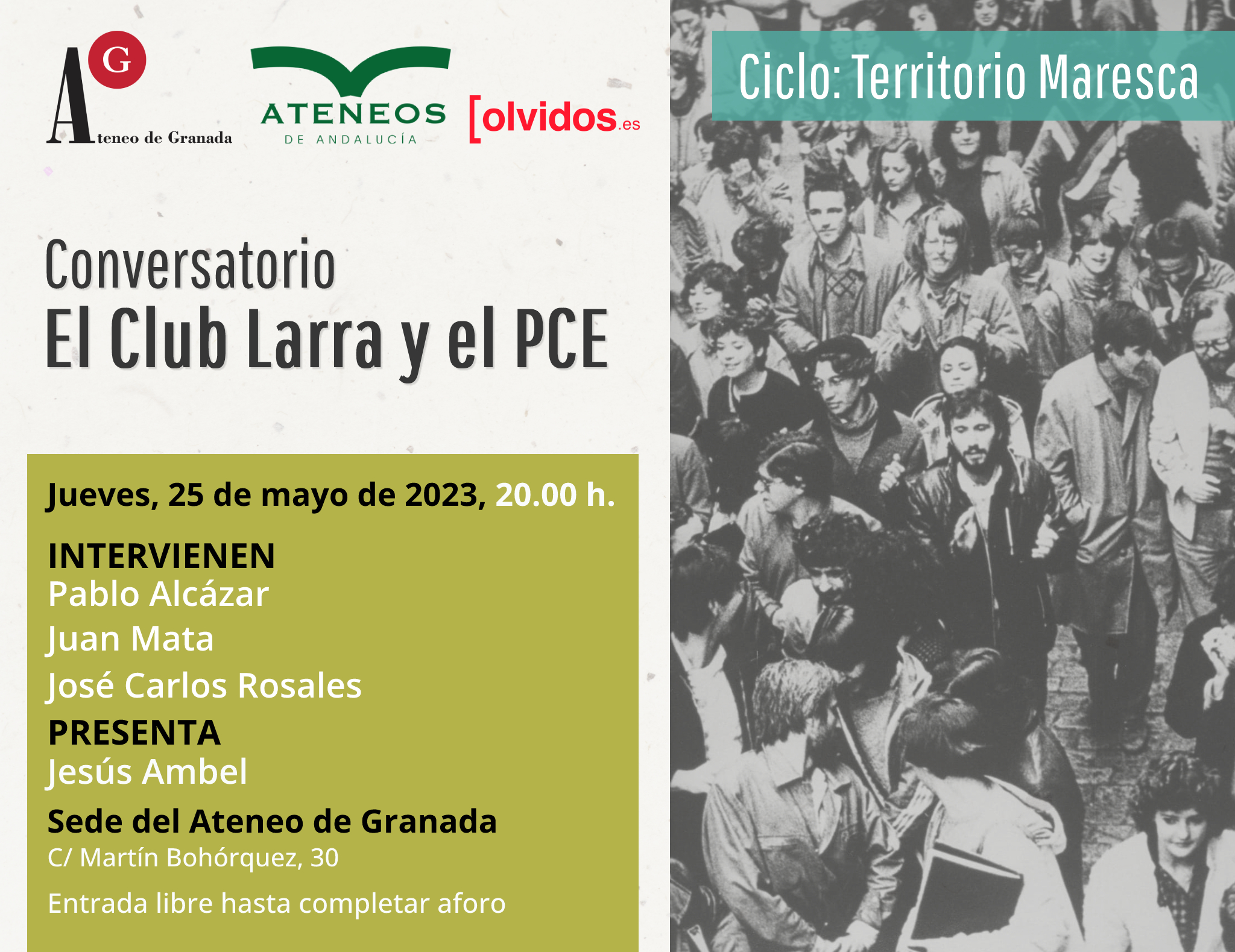 Conversatorio | El Club Larra y el PCE