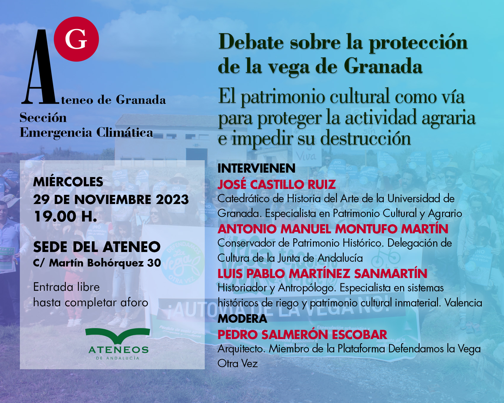 Debate protección de la vega de Granada