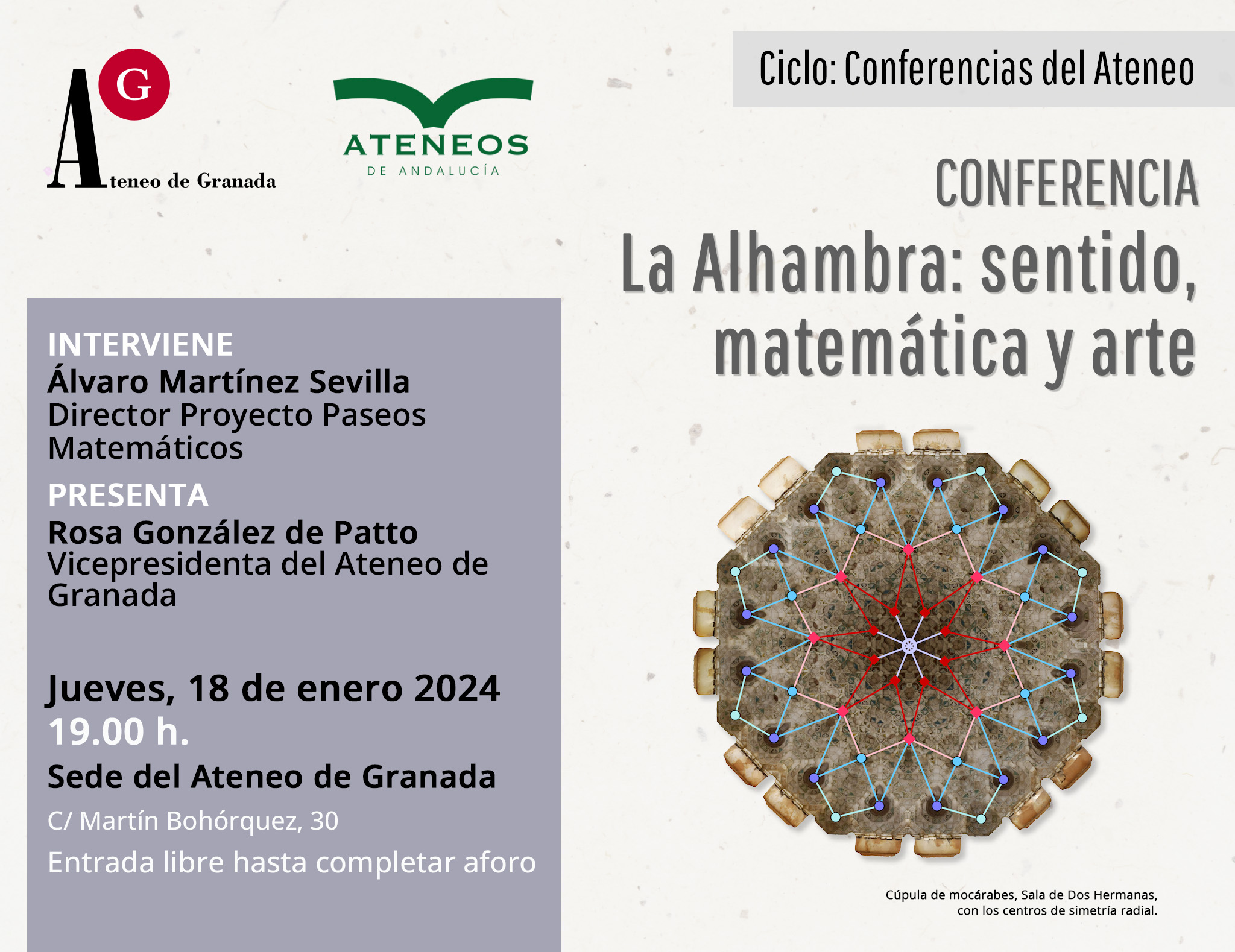 Conferencia | La Alhambra: sentido, matemática y arte