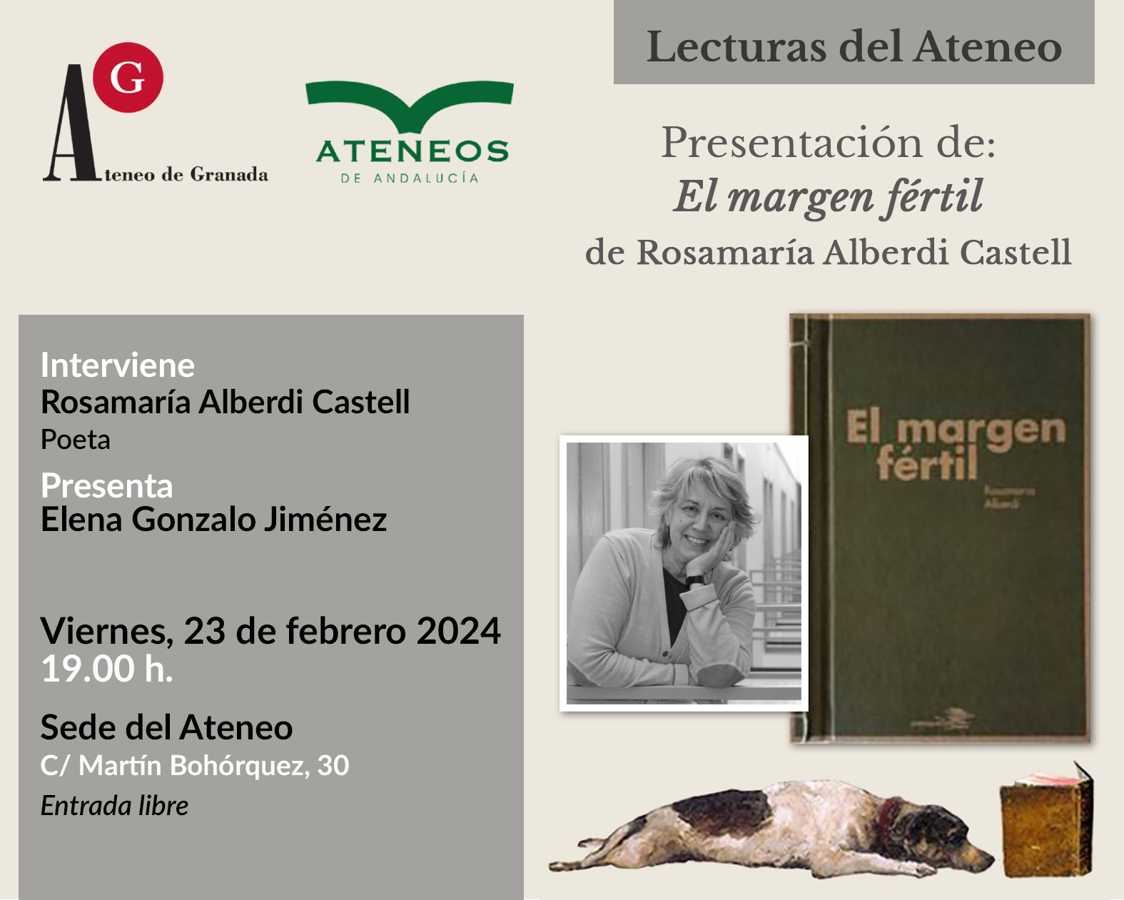 Presentación de "El margen fértil" de Rosamaría Alberdi Castell